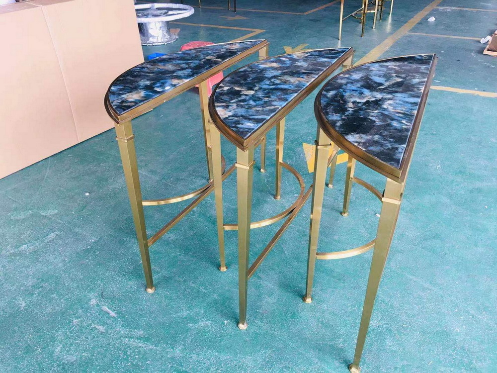 Petal Style Stainless Steel Table