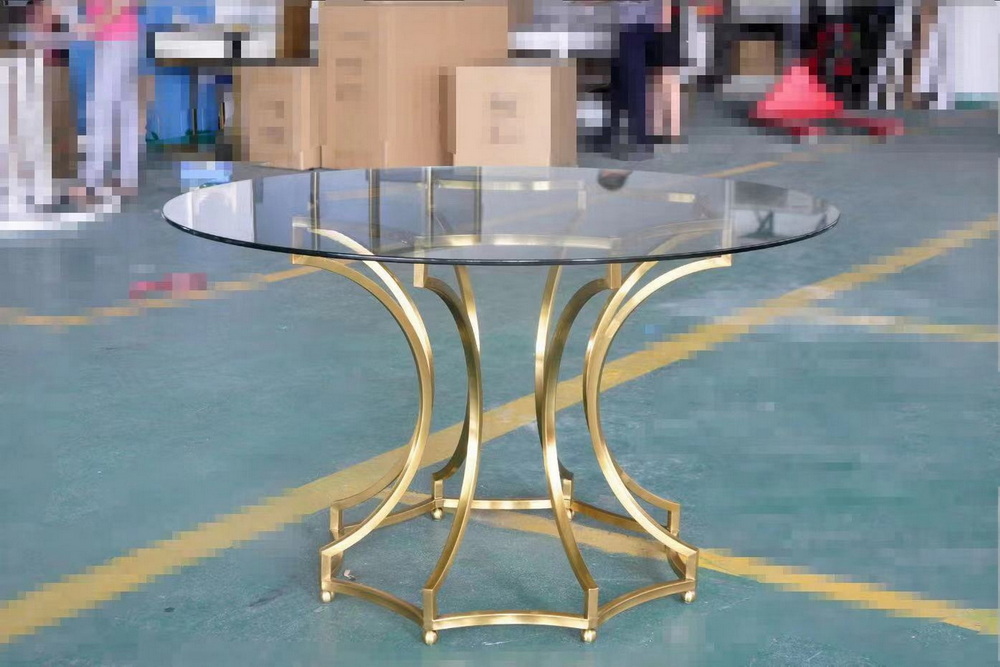 Petal Style Stainless Steel Table