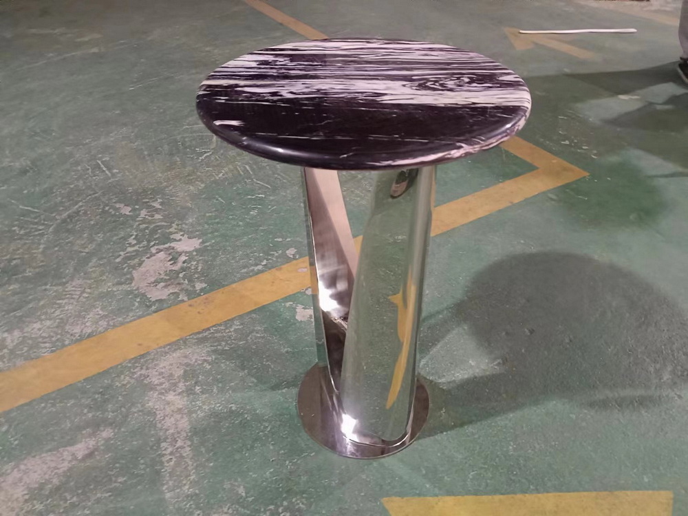 Petal Style Stainless Steel Table