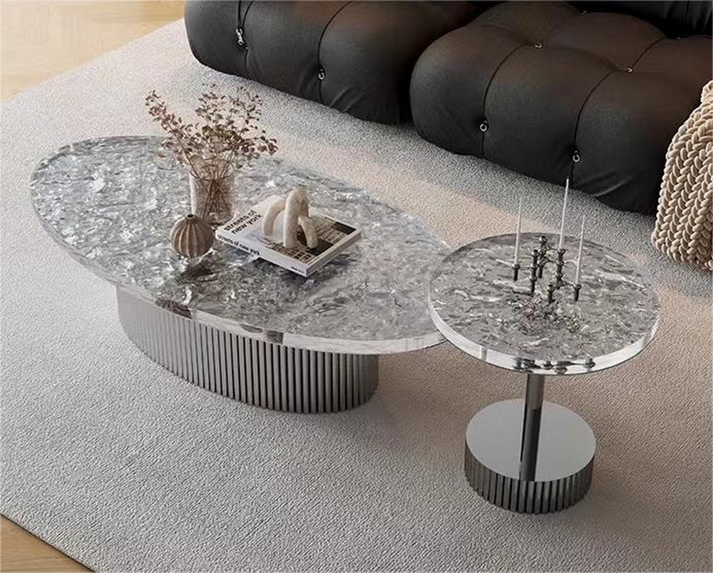 Petal Style Stainless Steel Table