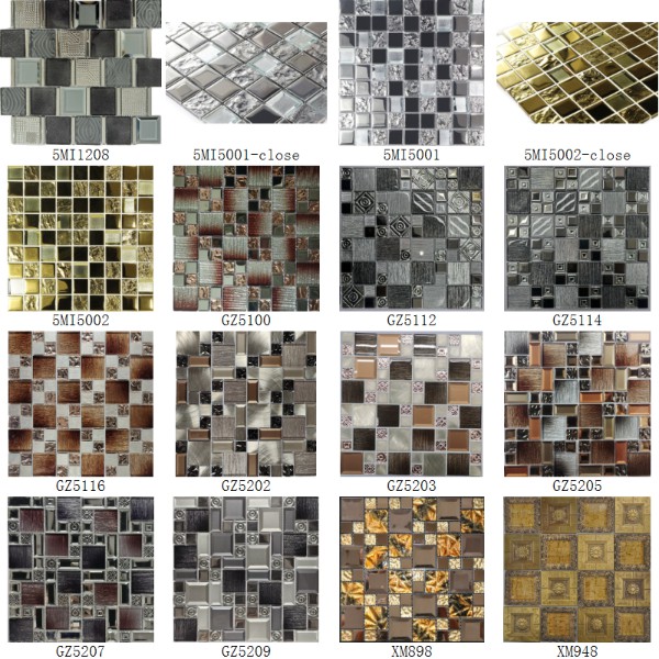 Glass Mosaic With Electroplating And Laminated Technology