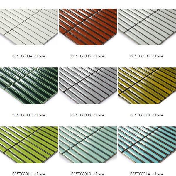 Porcelain Mosaic Concave Strip Shape Series