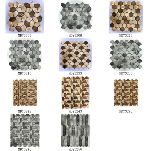 Copper Mosaic Tile Metal Decoration Material