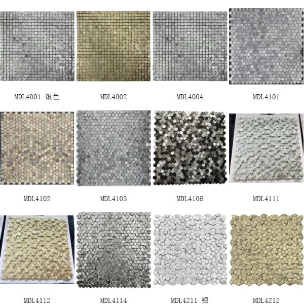 Aluminum Mosaic Tile Wall Decoration