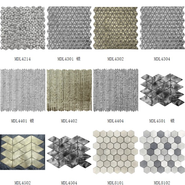 Aluminum Mosaic Tile Wall Decoration