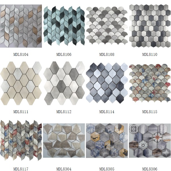 Aluminum Mosaic Tile Wall Decoration