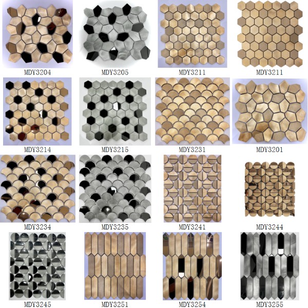 Aluminum Mosaic Tile Wall Decoration