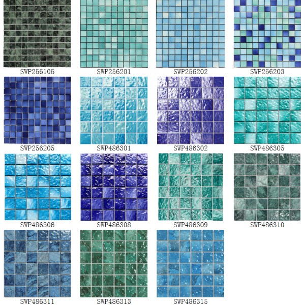 Porcelain Mosaic Swimming Pool Glazed Series 25x25 48x48