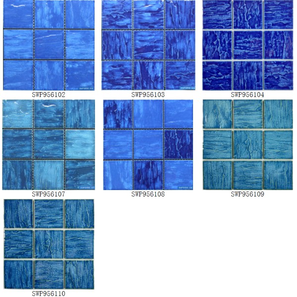 Porcelain Mosaic Swimming Pool Glazed Series 95X95