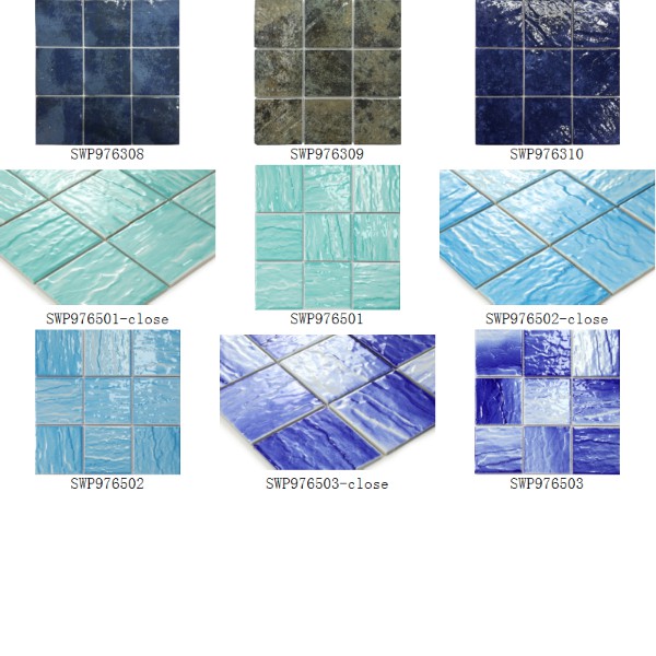 Porcelain Mosaic Swimming Pool Glazed Series 97x97