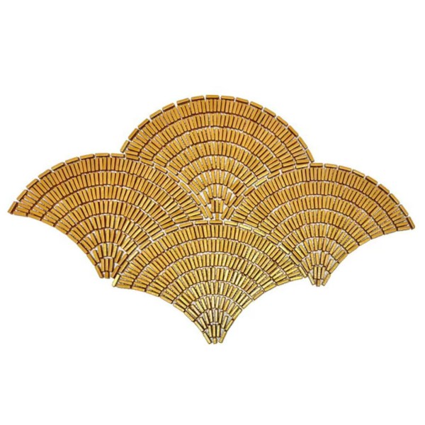 Recycle Glass Mosaic Fan-shaped Pattern