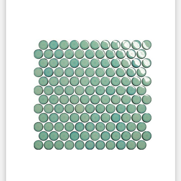 Porcelain Mosaic Circle Shape Series For Interior Decoration