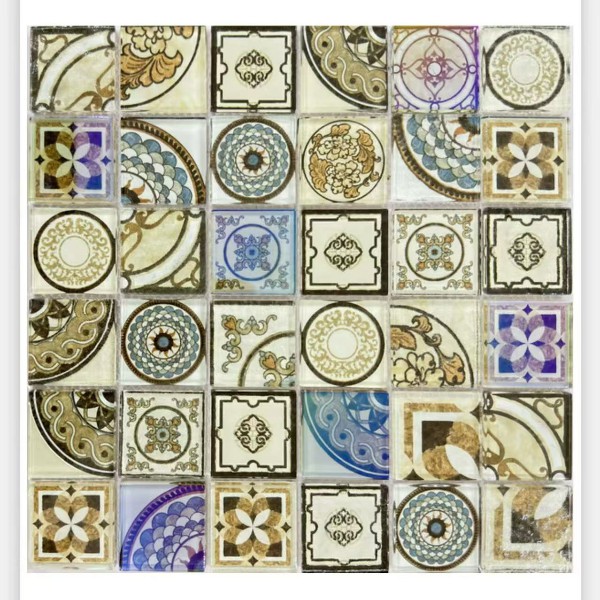 Glass Mosaic Inkjet Printing Square Series