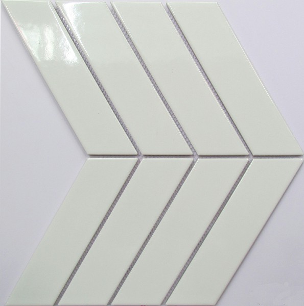 Porcelain Mosaic Fish Bone Shape Series