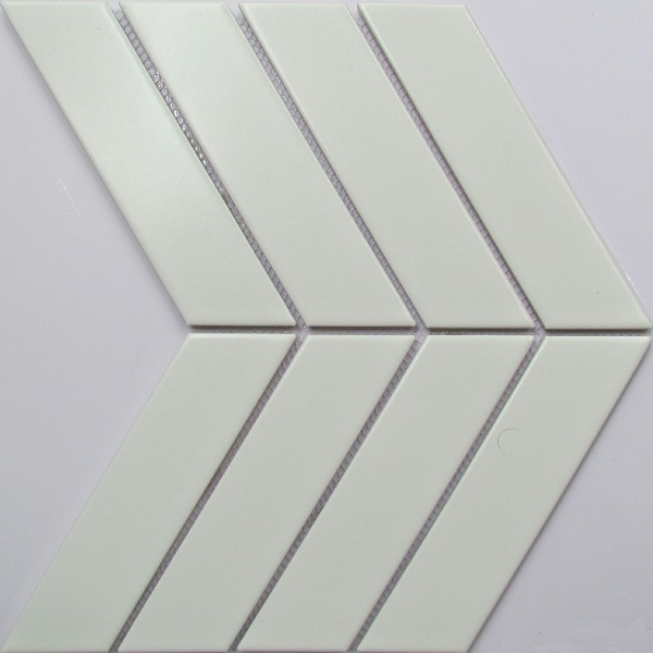 Porcelain Mosaic Fish Bone Shape Series