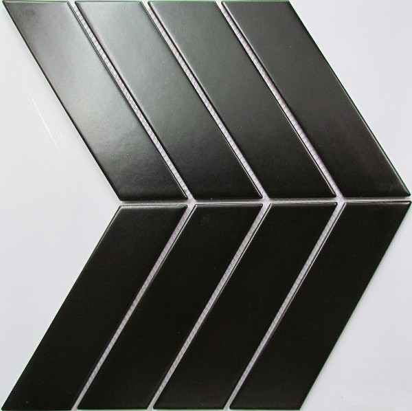 Porcelain Mosaic Fish Bone Shape Series