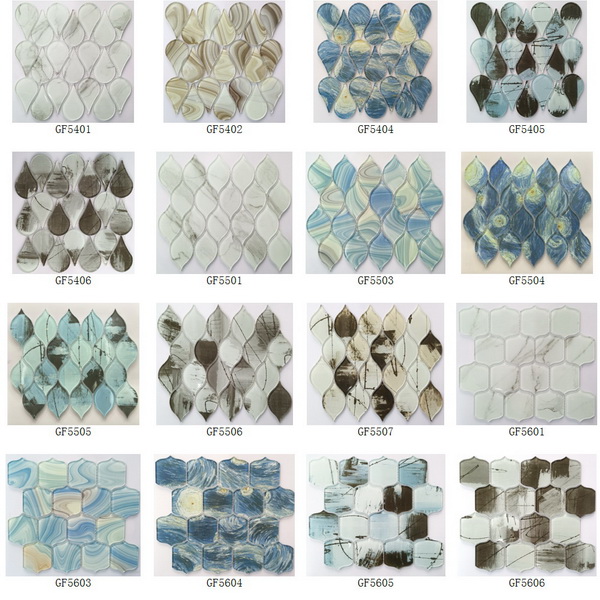 Glass Mosaic Inkjet Printing And 3D Cutting Series