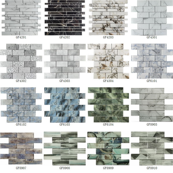 Glass Mosaic Inkjet Printing Rectangle Series