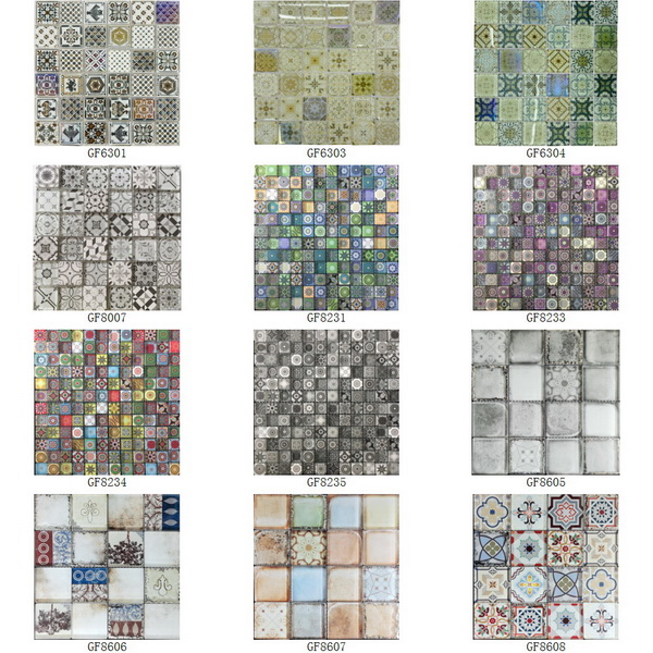 Glass Mosaic Inkjet Printing Square Series