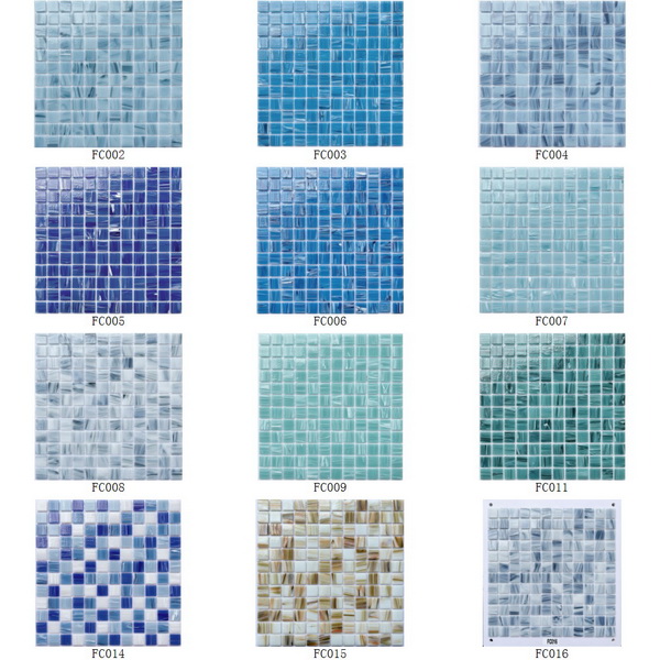 Glass Mosaic Swimming Pool Cloudy Series