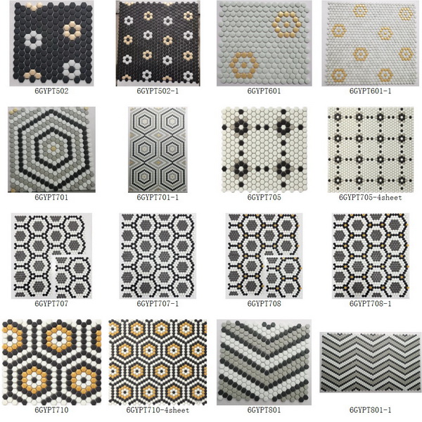 Recycle Glass Mosaic Pattern