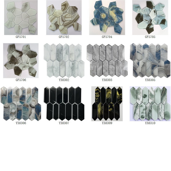 Glass Mosaic Inkjet Printing And 3D Cutting Series