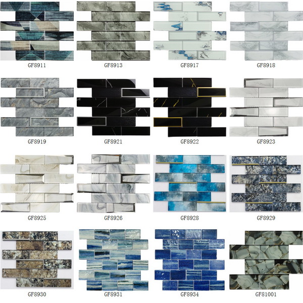 Glass Mosaic Inkjet Printing Rectangle Series