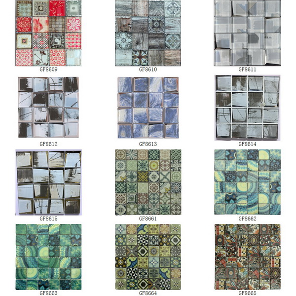 Glass Mosaic Inkjet Printing Square Series