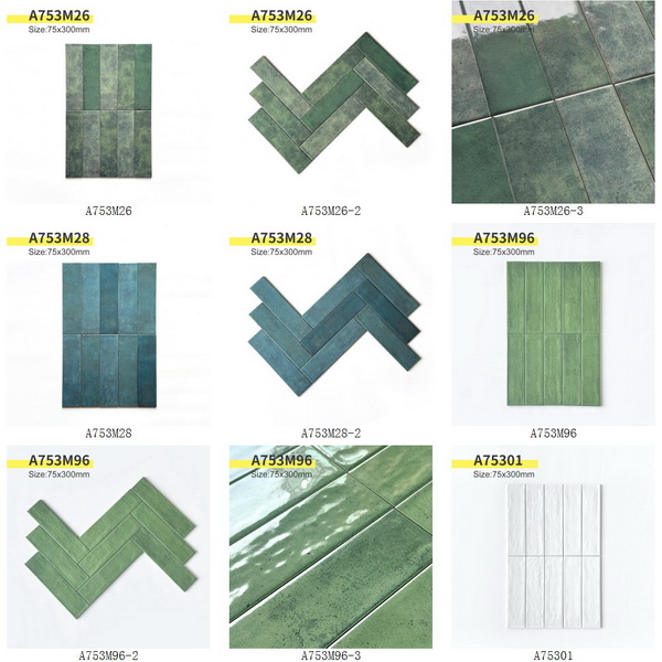 Subway Tile Wall Tile 75x300mm