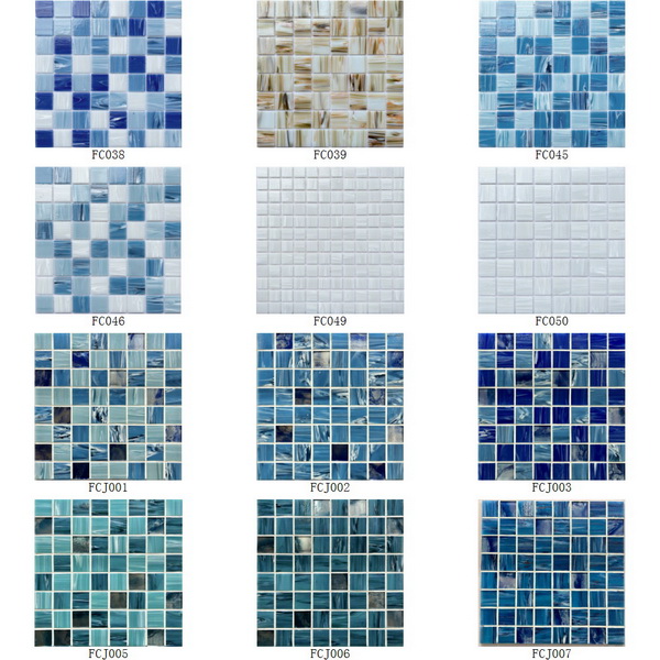 Glass Mosaic Swimming Pool Cloudy Series