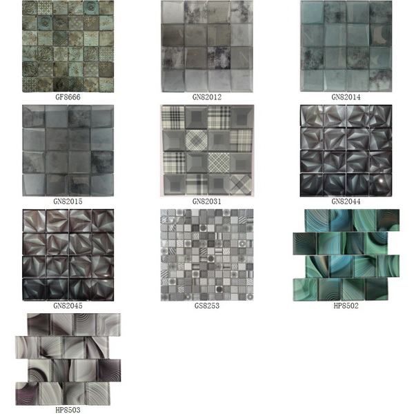 Glass Mosaic Inkjet Printing Square Series