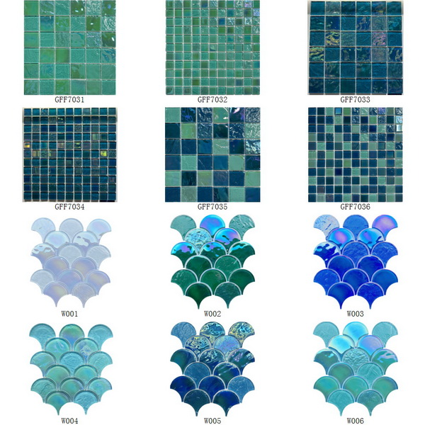 Glass Mosaic Swimming Pool Rainbow Series