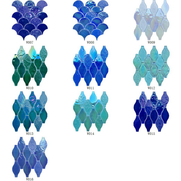 Glass Mosaic Swimming Pool Rainbow Series