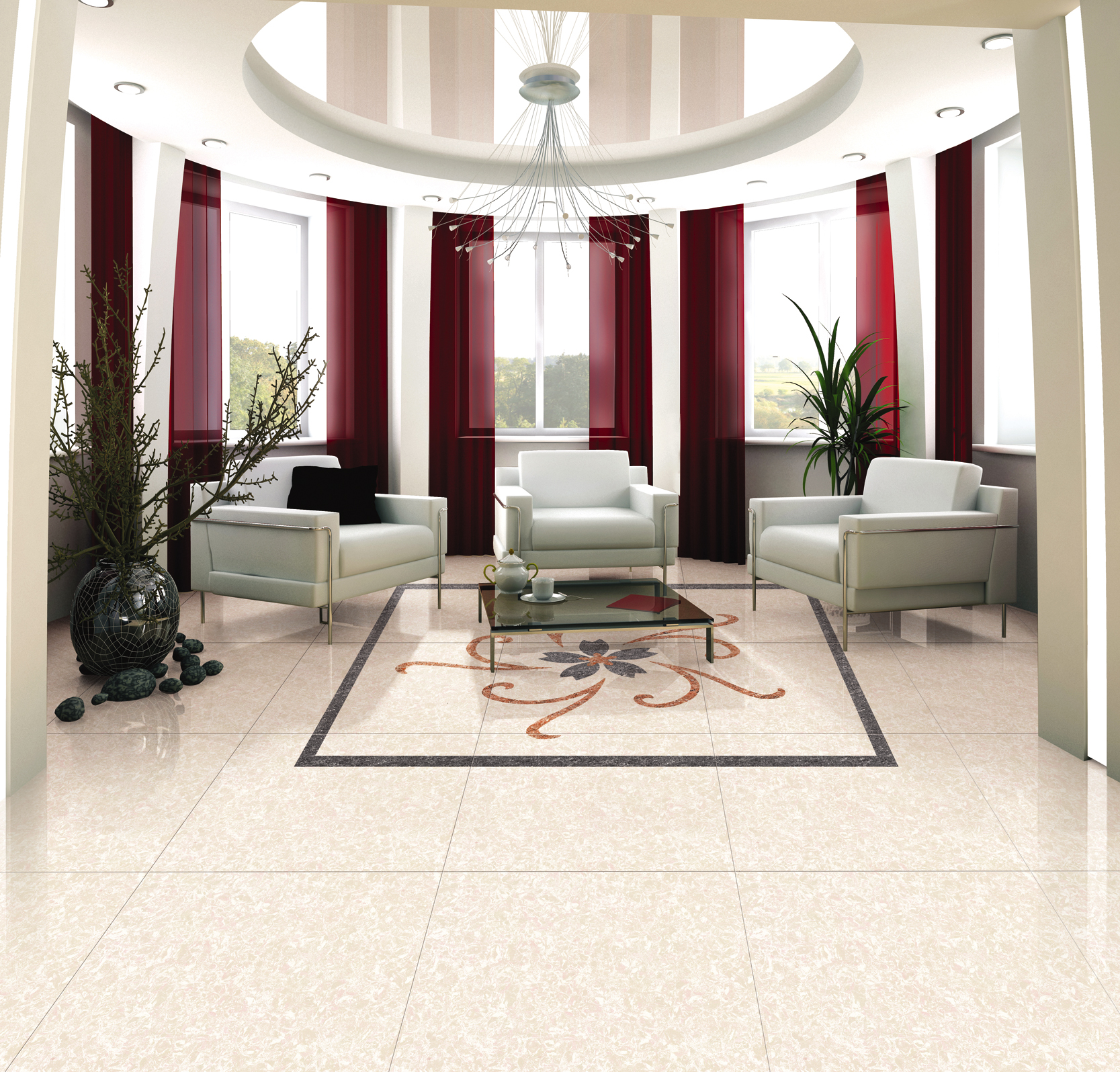 Pilates Double Loading Polished Porcelain Tile