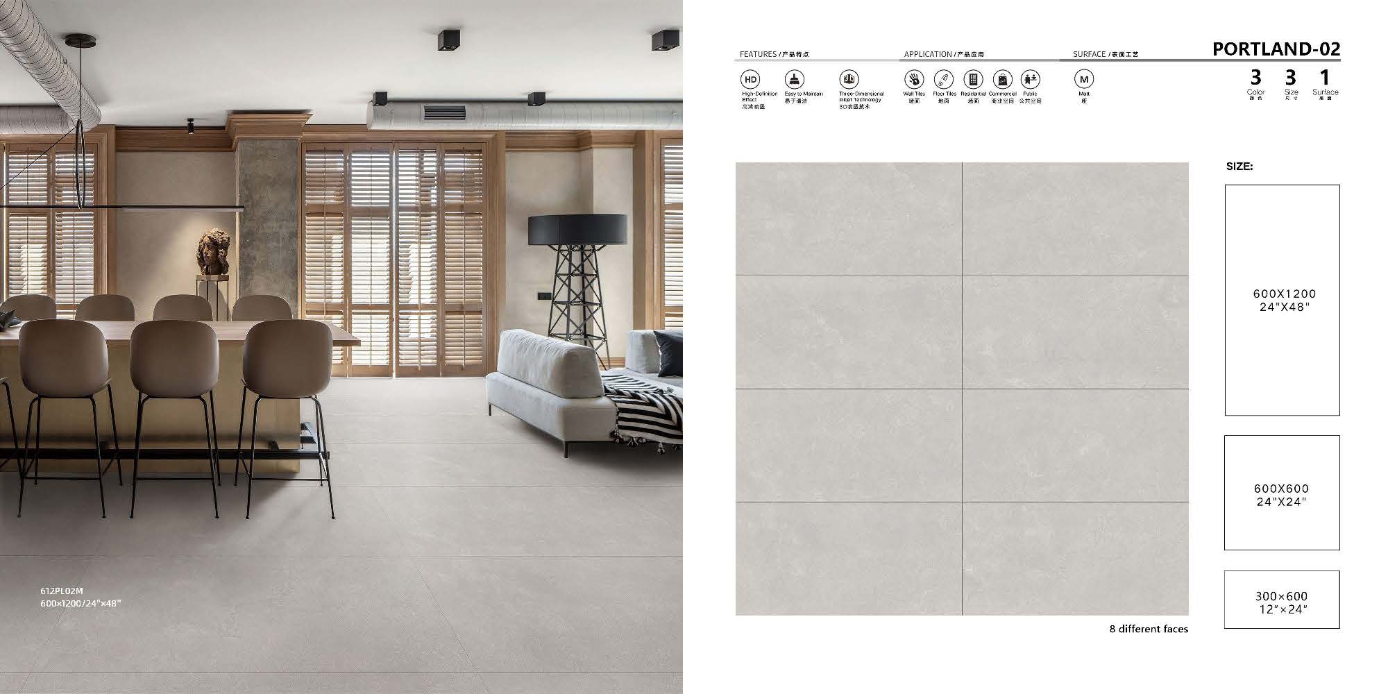 Portland Glazed Rustic Tiles