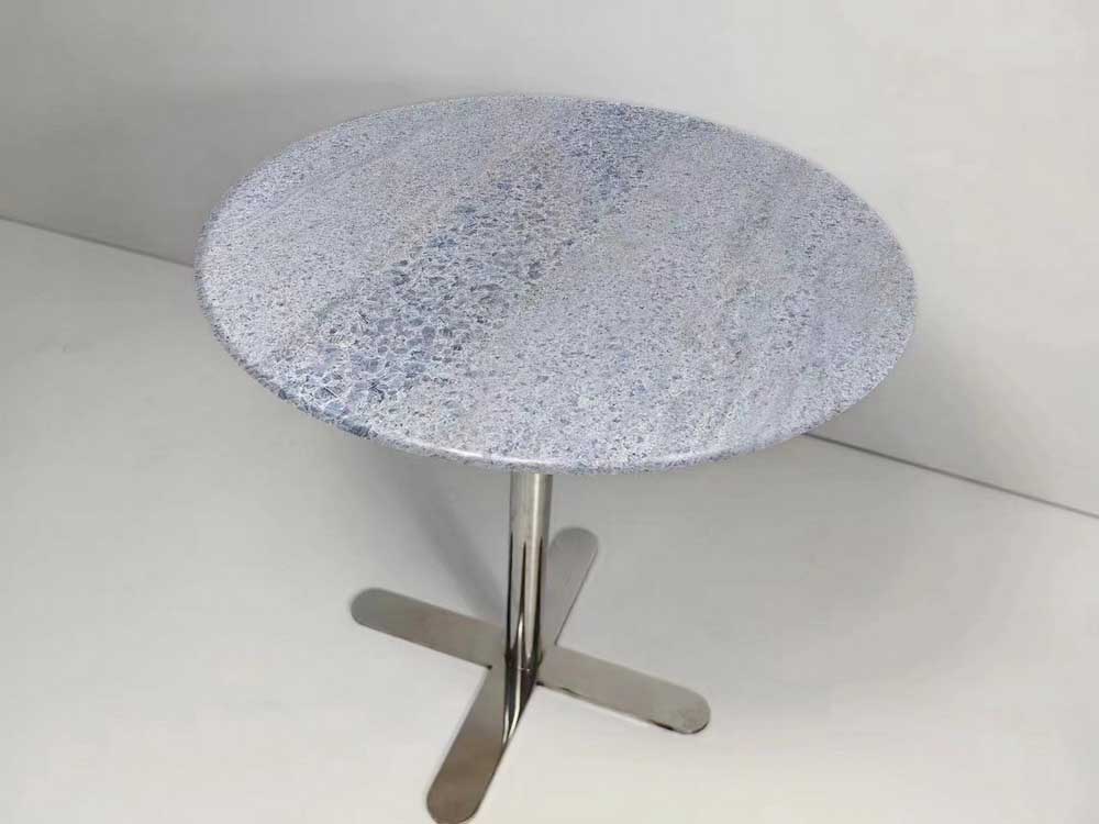Marble Top Stainless Steel Base Round Tables