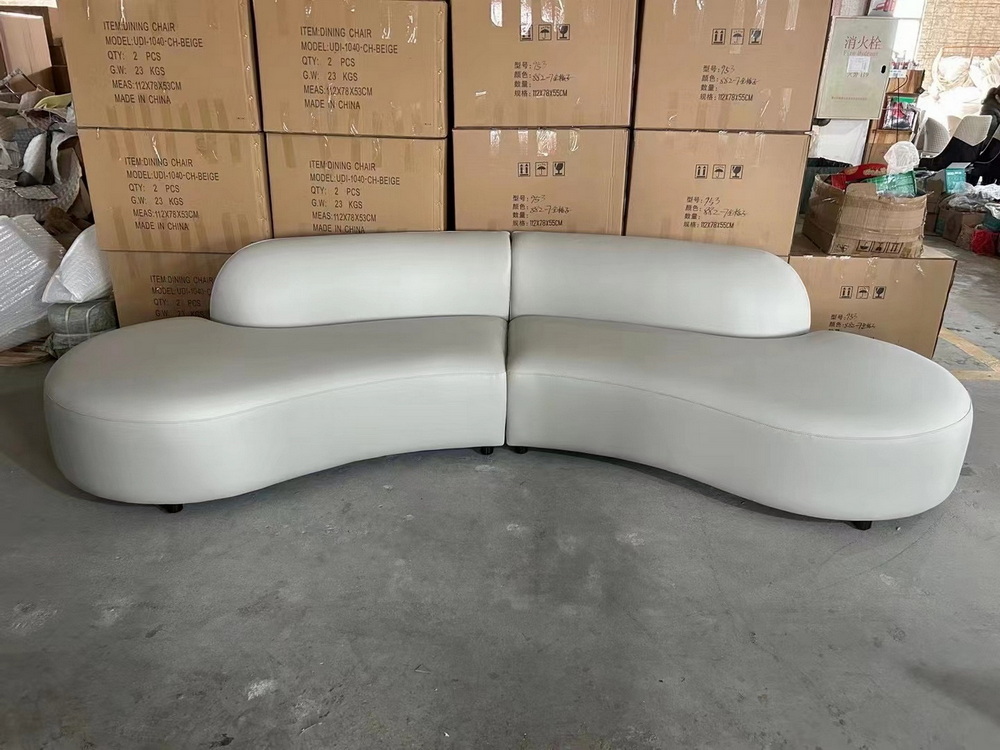 Modern Simple Sectional Leather Tuffet‌