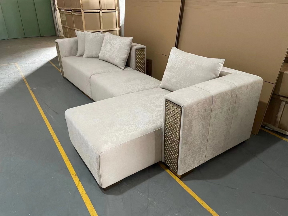 Modern Luxury Grey Fabric Sofa