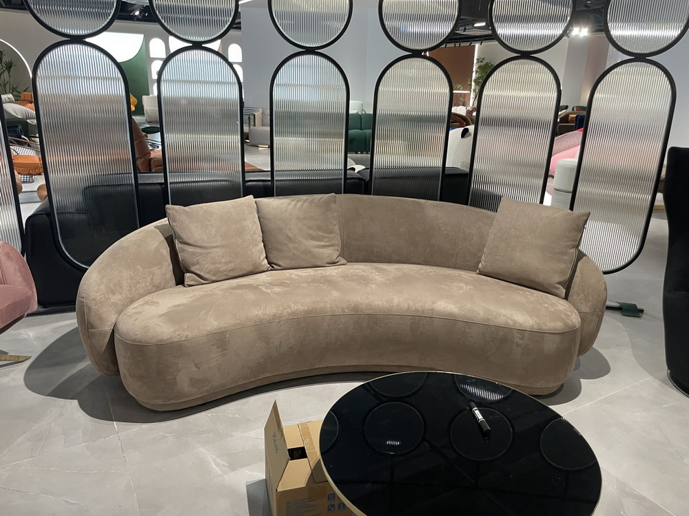 Fabric Curved Sofa