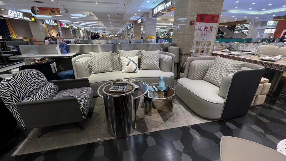 Innovation Sold Wood Fabric Sofa