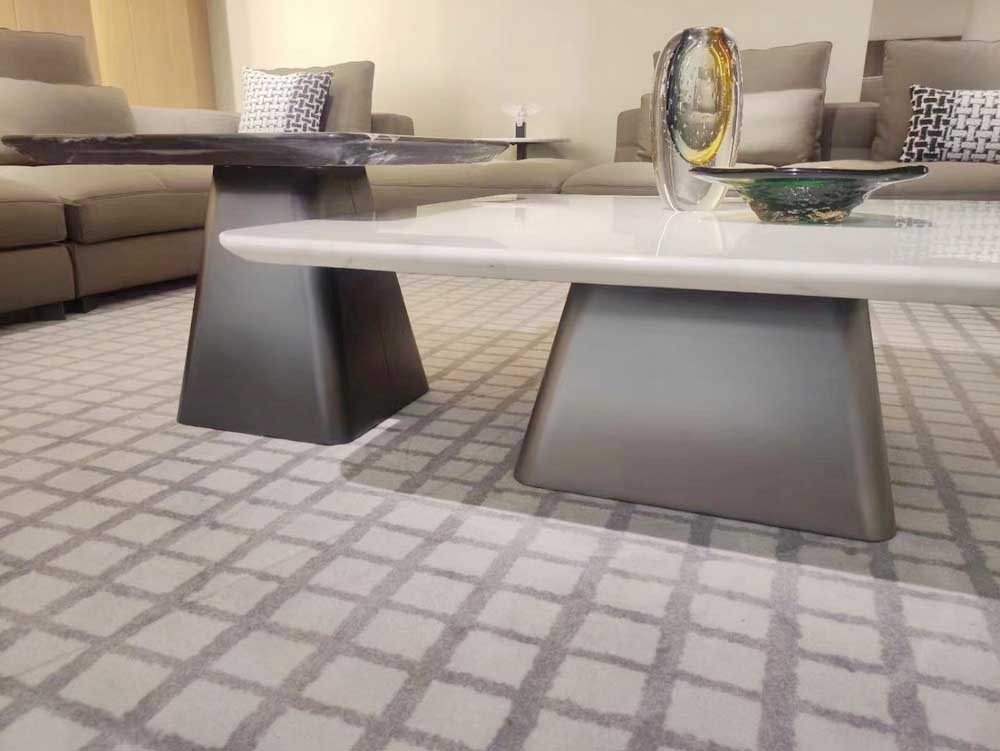 Marble Top Stainless Steel Base Round Tables