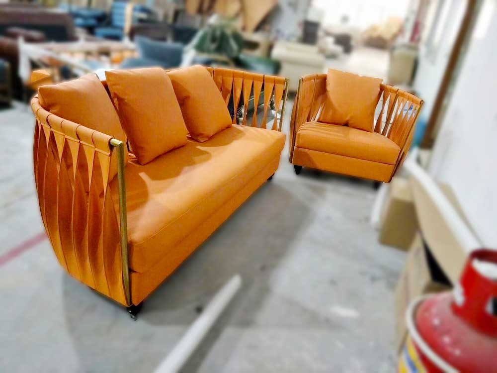 Stylish Comfortable Modern Armchair And Sofa
