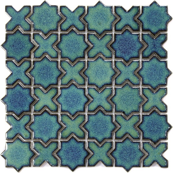 grey mosaic floor tiles