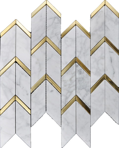 white marble mosaic tile