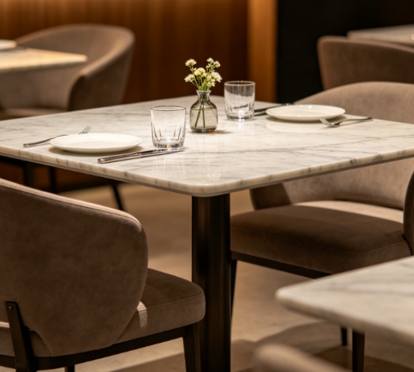 Sintered Stone Tables for Hospitality Projects Sintered Stone Tables for Hospitality Projects